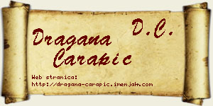 Dragana Čarapić vizit kartica